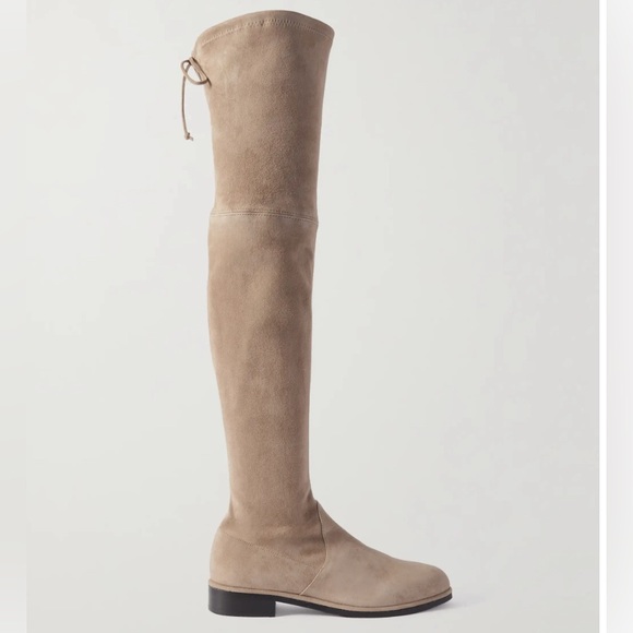 Stuart Weitzman Taupe Lowland Suede Boot - Picture 3 of 9